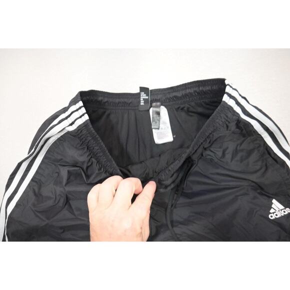 Adidas Track Pants Windbreaker Clima365 Lined Striped W/Pockets Mens Large - Picture 9 of 11